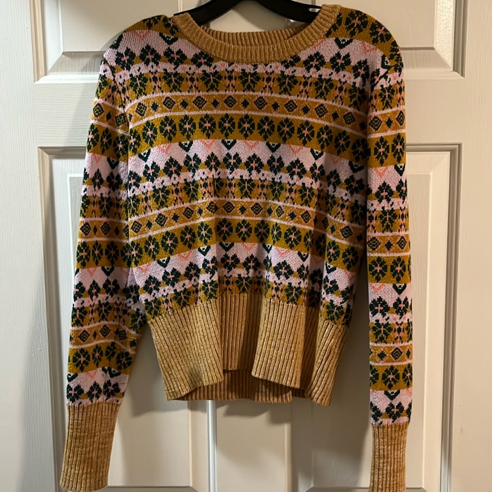 Anthropologie fair isle sweater